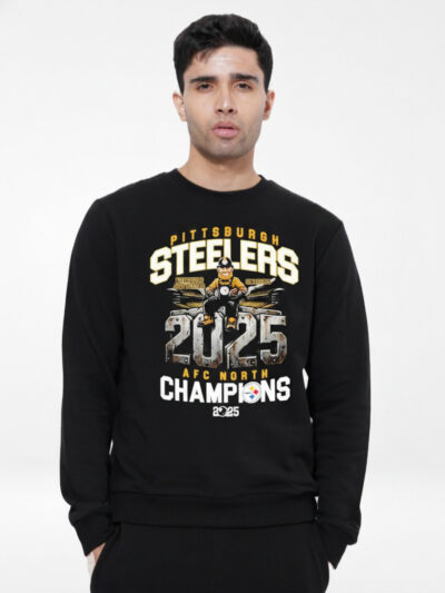 Steelers AFC North Champions Shirt | Pittsburgh Steelers AFC North Champions 2025 T-Shirt, Sweatshirt & Hoodie