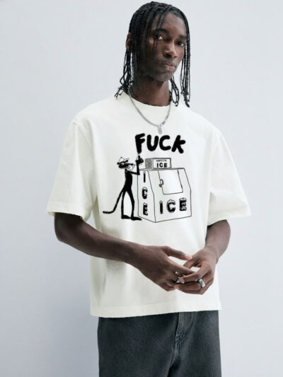 Fuck ICE Shirt | Abolish ICE Protest Art Graphic T-Shirt, Hoodie & Sweatshirt – Vintage Cartoon Style