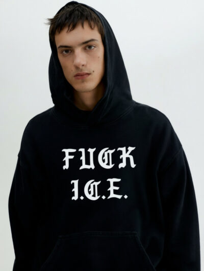 Fuck ICE Shirt | Abolish ICE Protest Gothic Text T-Shirt, Sweatshirt & Hoodie