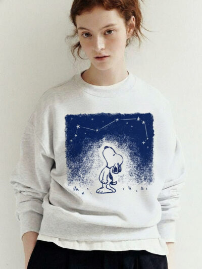 Snoopy Starry Night Shirt | Nostalgic Snoopy Constellation Aesthetic Tee